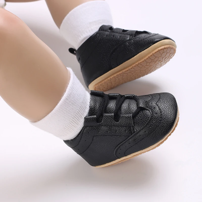 0-18M Neugeborene Baby Jungen Mokassinschuhe Mode Casual Sport Weiß Taufschuhe Weiche Sohle Erste-Schritt-Schuhe – Detail 13