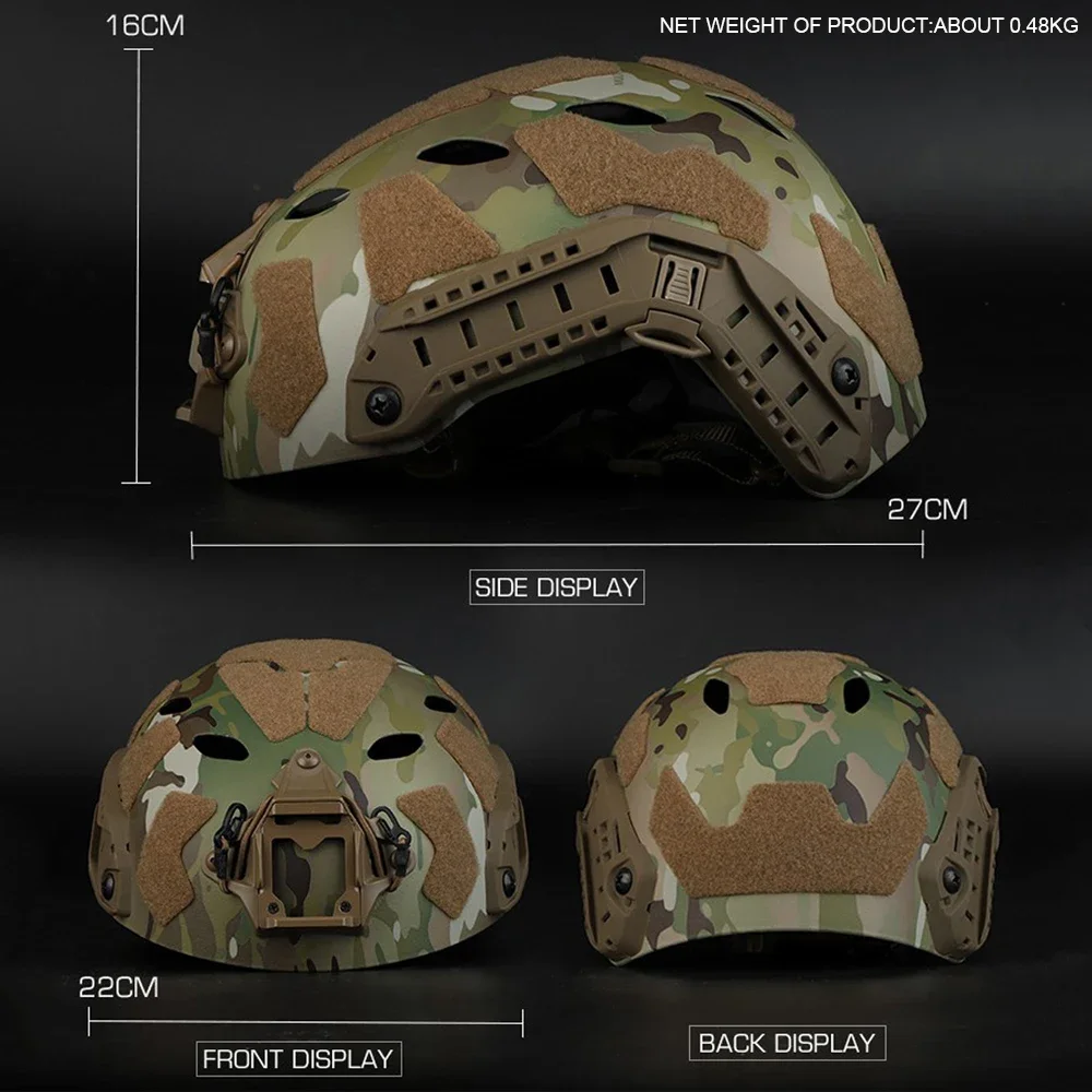 Casco táctico Ops-Core Fast SF Airsoft – Protección facial de alta densidad - imagen 3