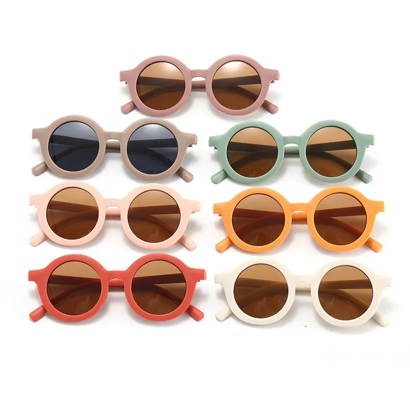 Lovely Kids Sunglasses Children Sun Glasses Round Street Beat Boy Girl Adult Eyeglasses Protection Glasses Hair Accessories