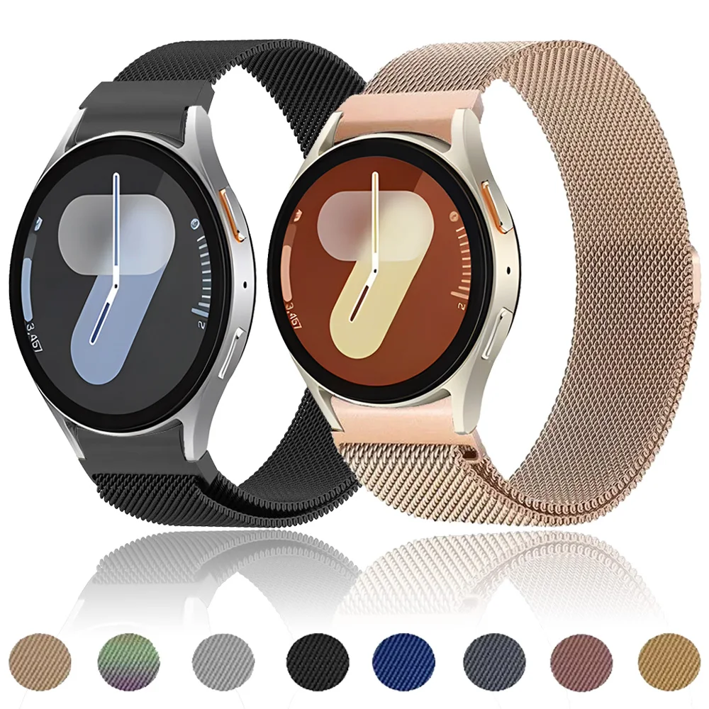 Magnetisches Metallarmband für Samsung Galaxy Watch 7/6/5/4 44mm 40mm Uhrenarmband Galaxy Watch 6 Classic 47mm 43mm Zubehör
