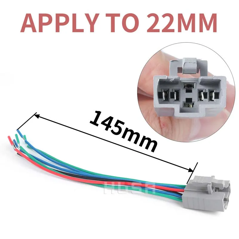 A size 16mm 19mm 22mm 25mm 30mmcable socket for metal push button switch wiring 2-6 wires stable lamp light button spring wire