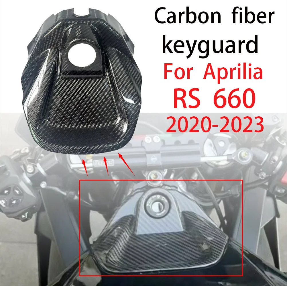 

MOTO4U For Aprilia RS660 2020 2021 2022 2023 TUONO 660 2021 2022 2023 100% Carbon Fiber Motorcycle Modified Fuel Tank Key Cover