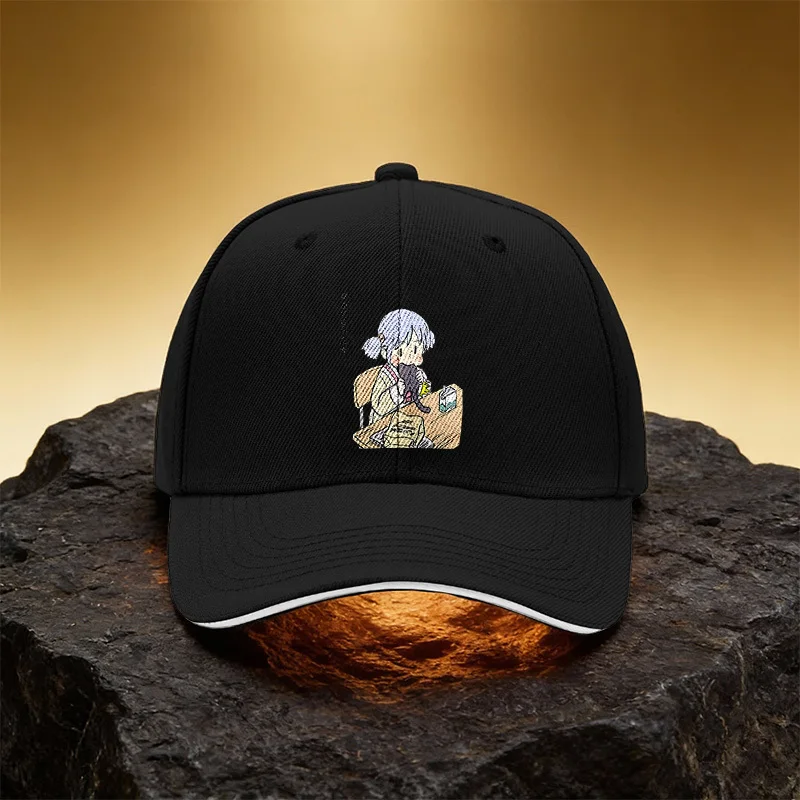 Cat Tail Girl Table Hat Unisex Printed Baseball Cap Sandwich Duckbill Cap Sports Hat Suitable for Daily Commute And Trav
