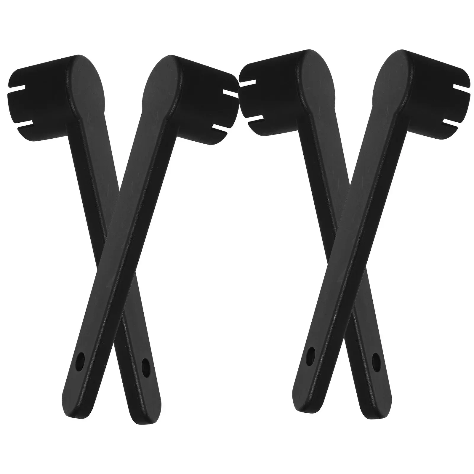 Juego de 4 Llaves de Válvula de Aire en Espiral Negras, Universales para Sujetar y Desmontar Válvulas de Botes Inflables, Kayaks, Tablas de Paddle, Canoas