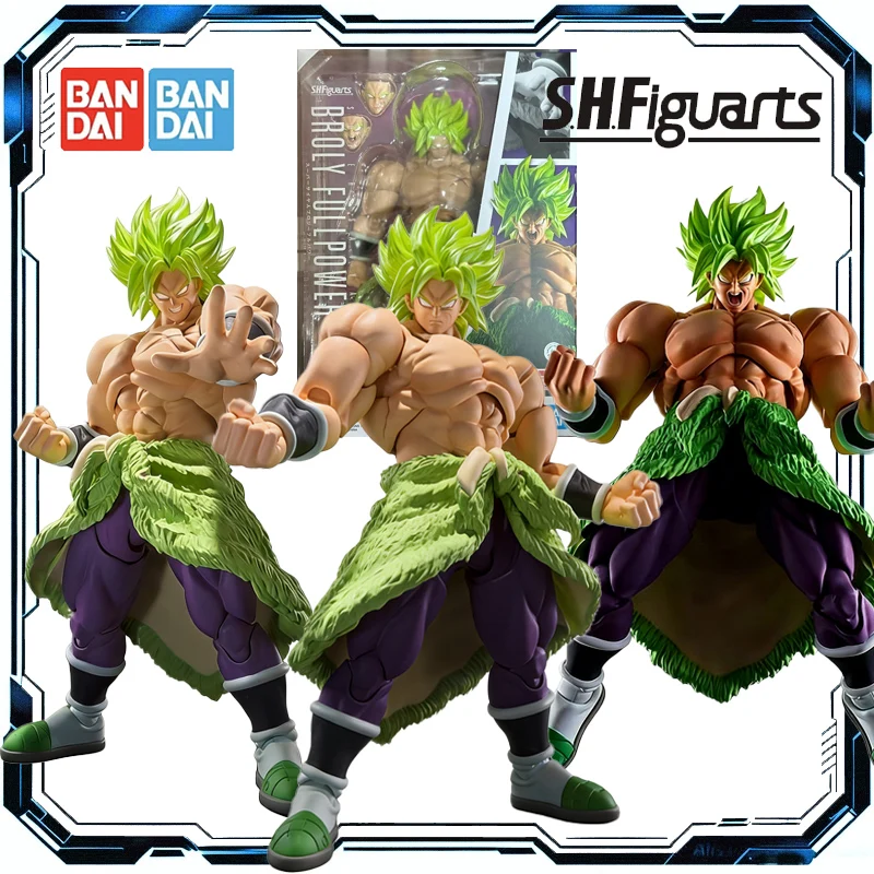 

Bandai Original S.H.Figuarts Dragon Ball Anime Figure Full Power Brolly Super Saiyan Action Figure Toys for Boys Girls Kids Gift
