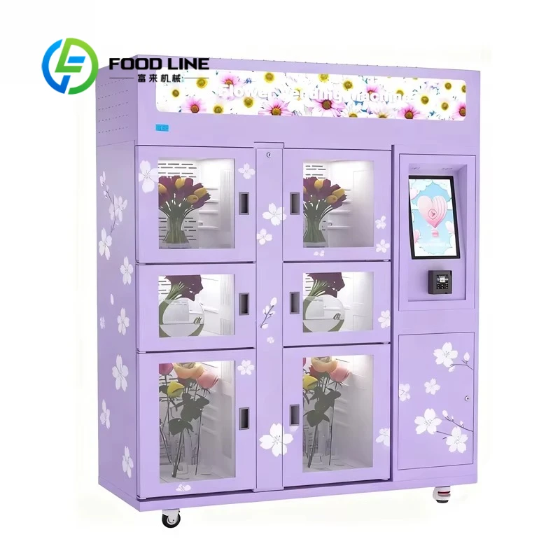 Customized Flower Vending Machine - Remote Inventory Tracking for Fresh Stems & Bouquets