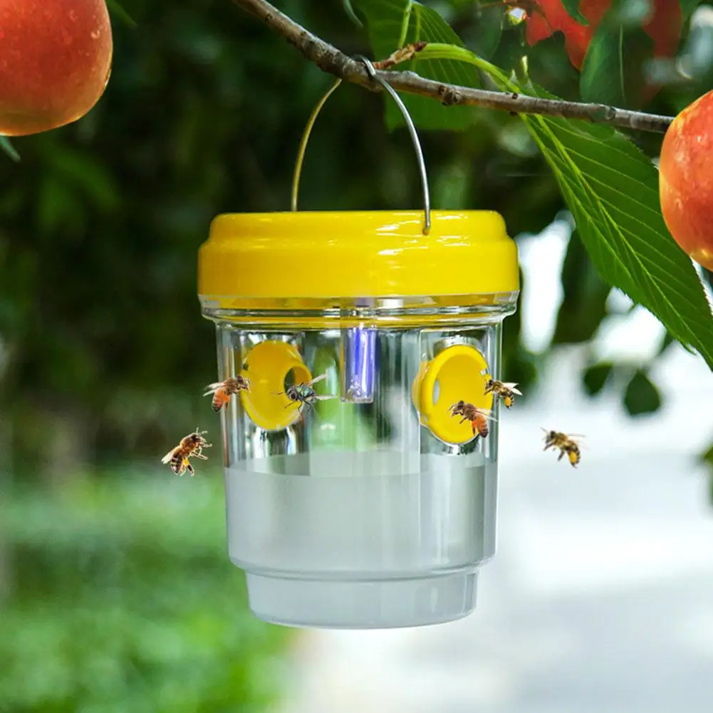 Solar Fruit Fly Trap Killer Insect Mosquito Trap for Flies Mosquito Trap Drosophila Orchard Insect Trap Pest Control Product