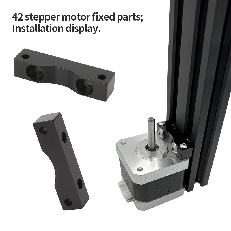 DIY 3D Printer Parts Z Axis Stepper Motor Fixed Bracket With Screw And Nut Is Suitable For 2040 European Standard Profile