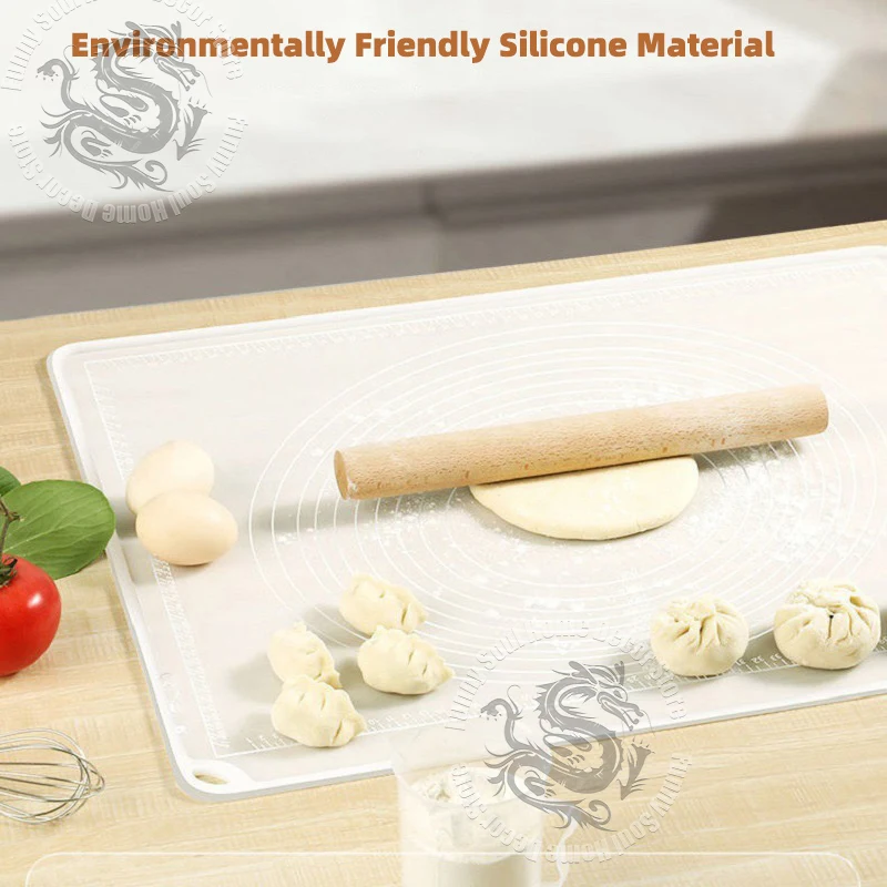 100/80/70/65/50cm Oversized High Quality Silicone Kneading Pad Non-Stick Surface Rolling Dough Mat Oven Liner Cooking Panel Tool