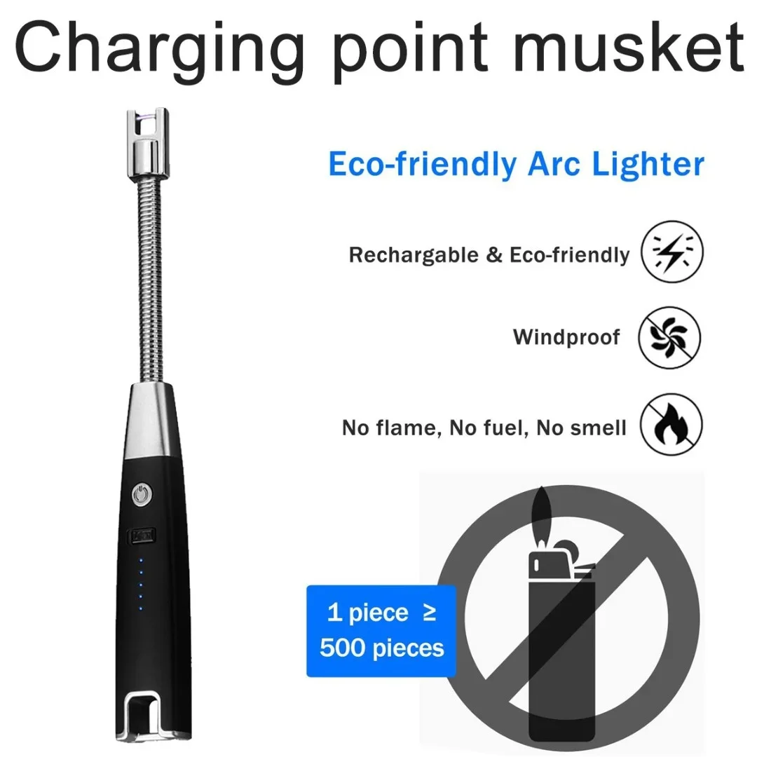 

Ветрозащитная перезаряжаемая фейерверк для барбекю.s зажигалка USB-электронная зажигалка Аксессуары для курения (БЕЗ ГАЗОВАНИЯ)