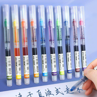 10Pcs/Set Gel Pen School Pens Set Pen 0.5mm Colorer Ink Stationery Student Write SuppliesWater-based Pen Writing Painting Tools