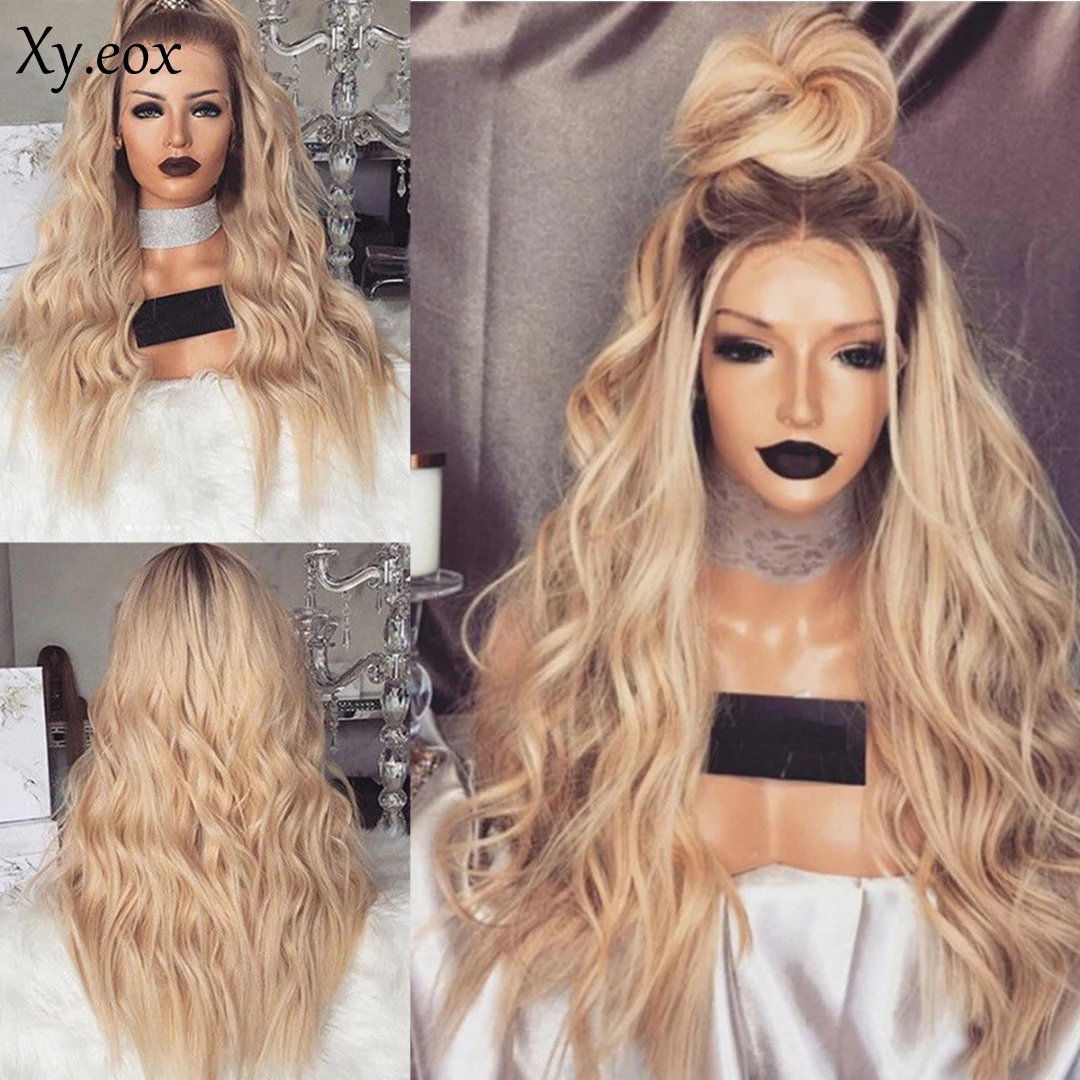 

Women's Ombre Long Kinky Wavy Curly Natural Cosplay Synthetic Full Wig