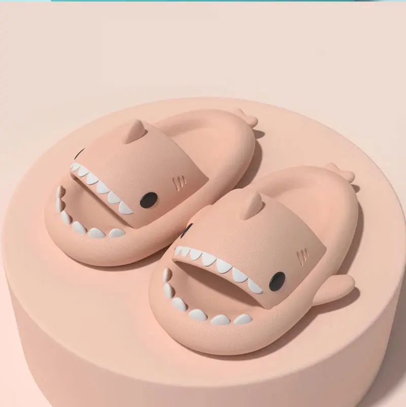 Kinder Schuhe Hausschuhe Shark Flip-Flops Weiche Sohle Cartoon Slipper Frauen Mann Badezimmer Sandale EVA Nicht-slip Kinder Schuhe sandalen – Detail 10