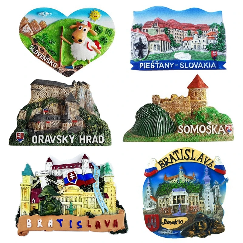 Orava Castle In Bratislava, Slovakia Handmade Painted 3D Fridge Magnets Tourism Souvenirs Refrigerator Magnetic Stickers