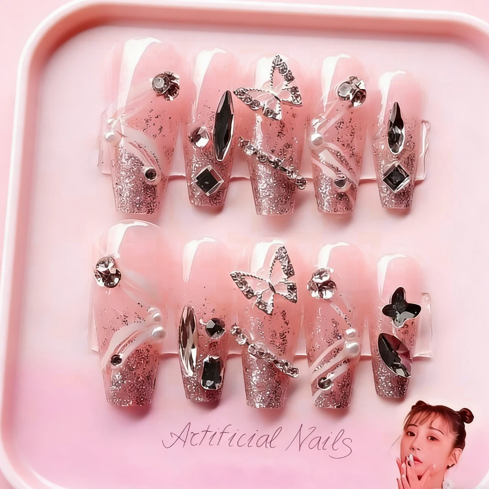 24Pcs Y2K Silver Ta…