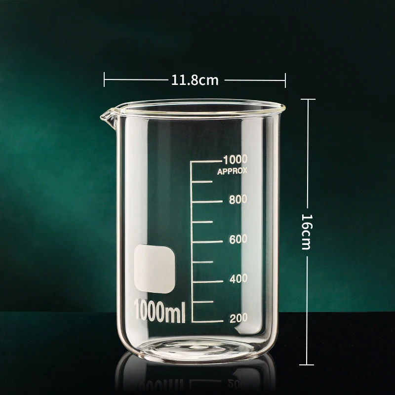 50/100/150/250/500/1000 ml Hoge Borosilicaatglas Maatbeker Clear schaal Cup Laboratorium Beker Keuken Bakken Maatbeker