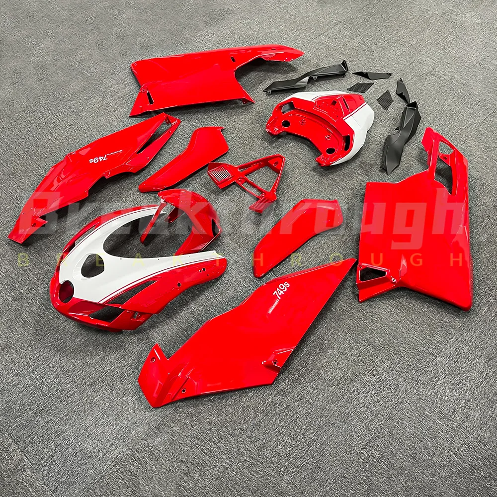 Suitable for Ducati 749 749R 749S 999 999S 2003-2004 motorcycle red body cover, complete set of fairing kit, shield