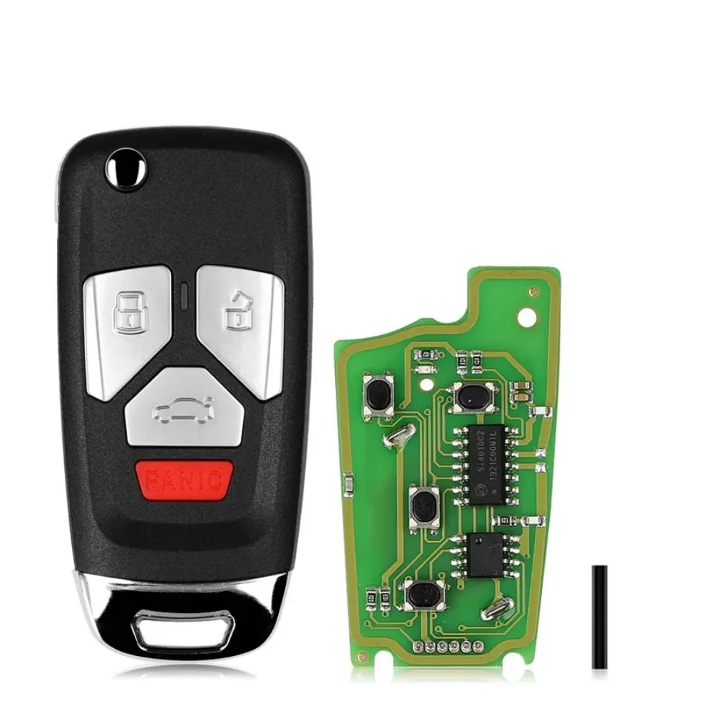 Xhorse-Universal VVDI مفتاح بعيد ، مفتاح سلك لأودي ، أداة مفتاح صغيرة ، VVDI2 ، xkoo02en ، 3 ، 4 أزرار ، 1 قطعة