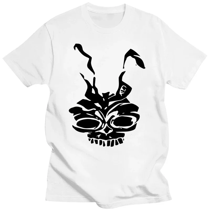 Новинка лета 2019, лидер продаж для мужчин, модная футболка с принтом «Донни Дарко рабби Маска», стильный топ для мужчин (женщин в наличии), белая футболка