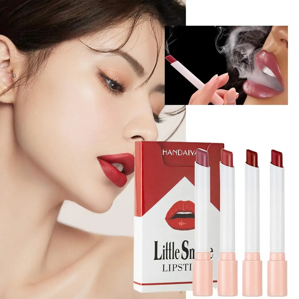 Ensemble de Rouges à Lèvres 256 Jules Stick, 24 Heures, Étanche, Longue Durée, Rétrégissant de Maquillage, Conception de Boîte Laguna, Vepliner, Cosmétiques, 4 Pièces/Kit