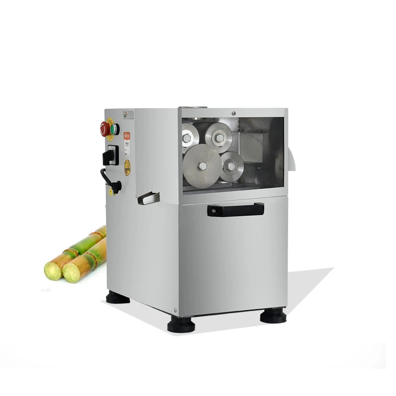 

Commercial Sugarcane Juicer Machine 304 Steel 4 Rollers 30-40 Canes/Hour 110V/220V for Street Shop/Home Juice