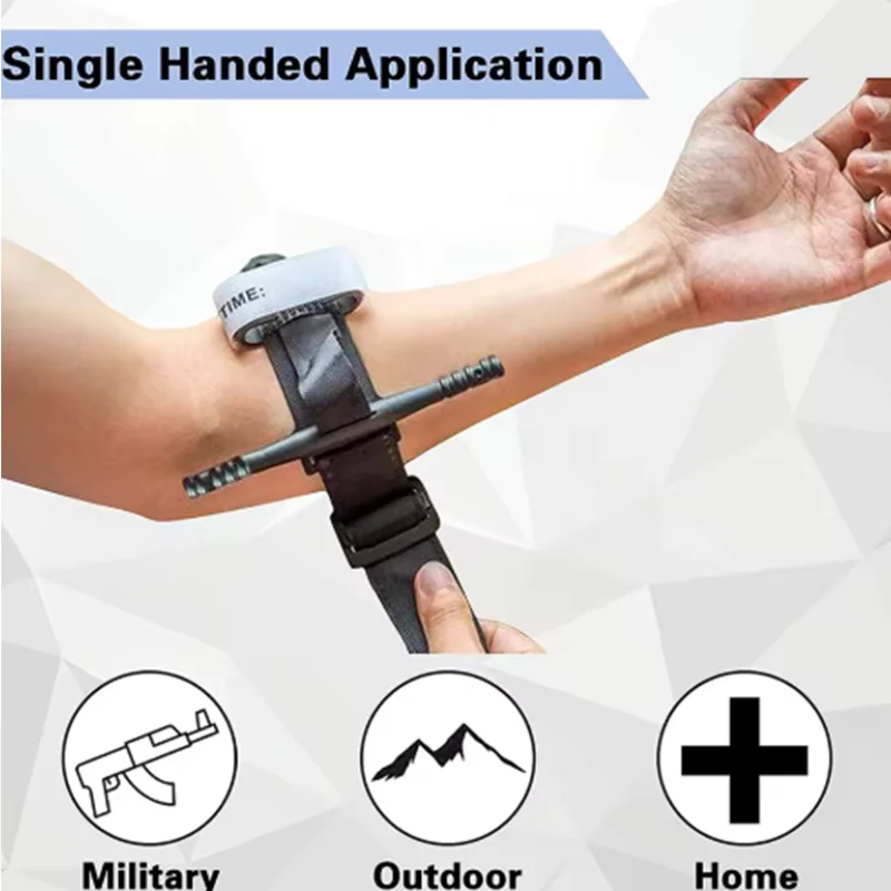 1-4개 전술 생존 전투 지혈대, 65 75 95cm 회전식 지혈대, 야외용 의료 응급 지혈대 보관 벨트