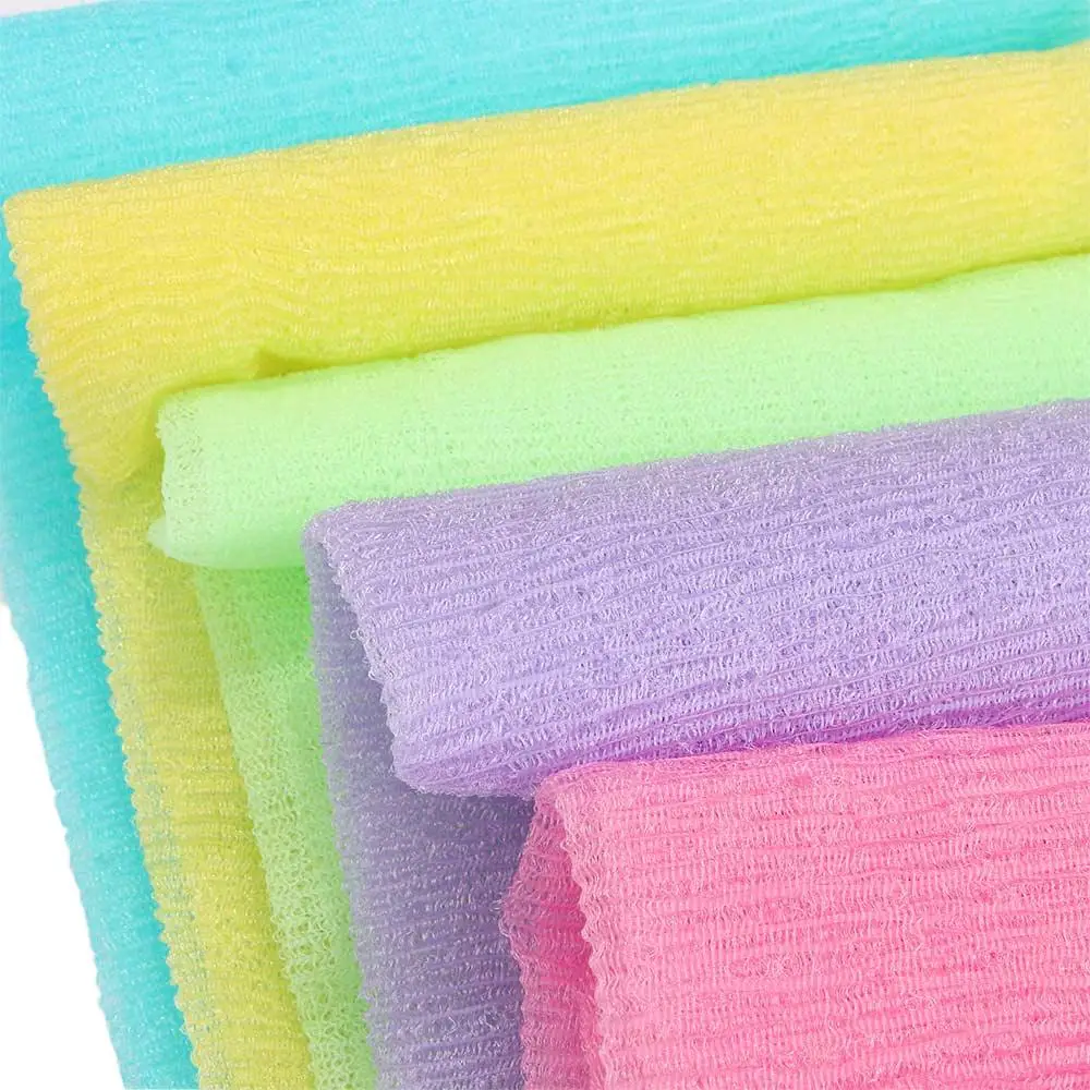 Wash Sponge Exfoliate Puff Body Body Washing Clean Nylon Wash Cloth Scrubbing Towel Bath Towel Mesh Bath Shower