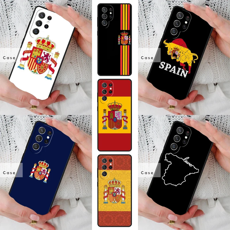 Spain Coat of Arms Flag TPU Phone Case for Samsung Galaxy S26 S25 S24 S23 S22 S21 S20 Note10 Plus FE Ultra Cover