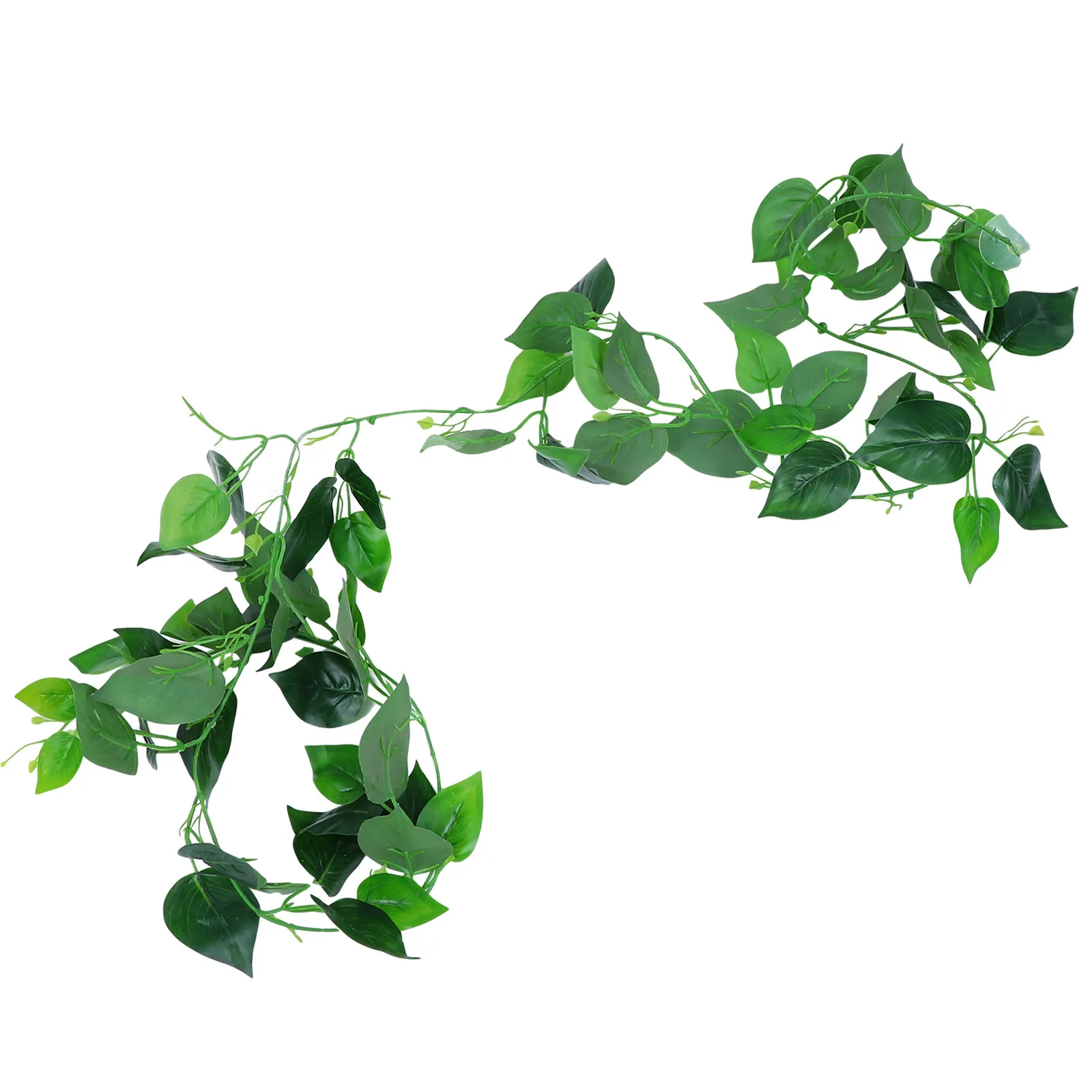 Artificial Simulation Vine Leaves Reptile Terrarium Landscape Decoration Suction Cups Fake Vine Plant Ornament