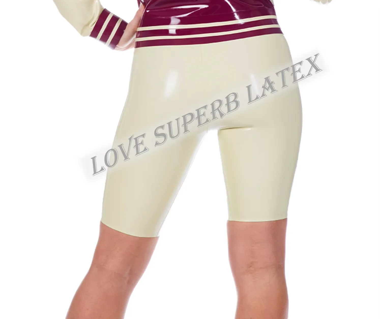 ラテックス女性サイクルショーツクラシック女性スポーツウェアカスタマイズ