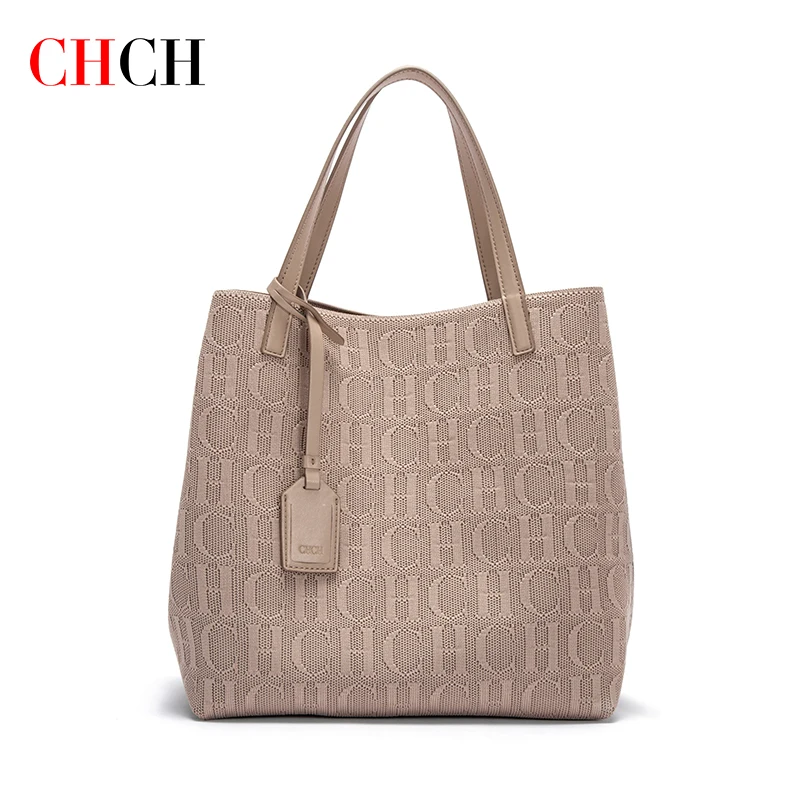 CH Luxury Brand Fashion Classic Retro Women Handbag Large Capacity Shopping Travel Multi functional Large Capacity Shoulder Bag