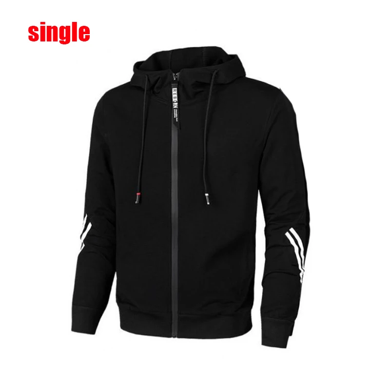 Autumn New in Mens Tracksuit Hooded Sweatshirts Slim Fit Sweatpants   Casual Jogging Zipper Jacket Coat HighQuality Gym Clothing