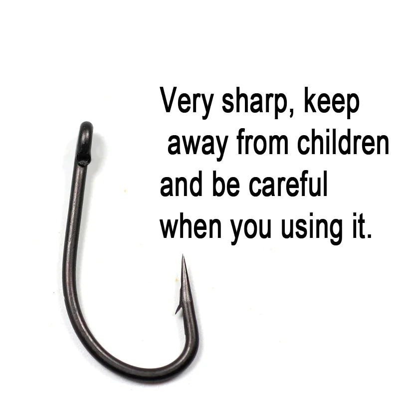 Atacado ganchos de pesca da carpa aço alto carbono farpado anzol popup carpa gancho uma curva revestida gancho fábrica