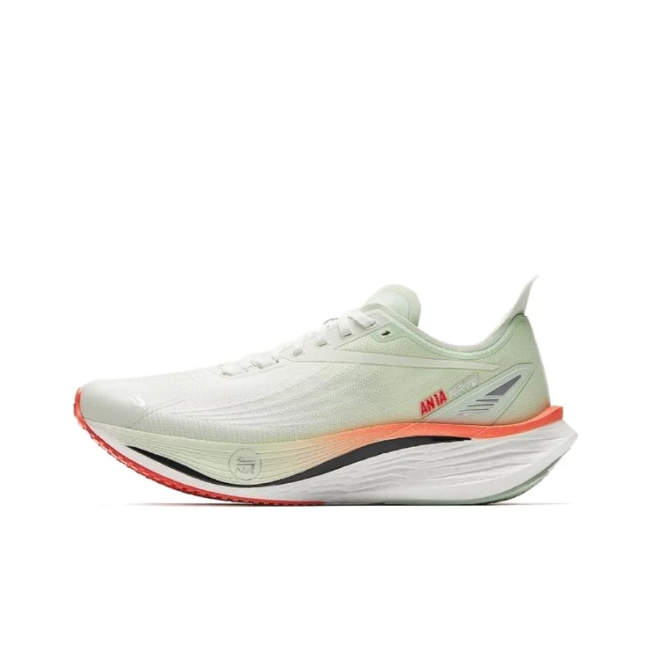 Anta Cushioning Rebound Low top Training Racing Running Shoes Women's White Green 122545580-1