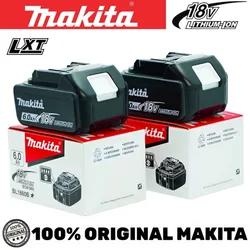 100% Genuine Makita 6Ah for Makita 18V Battery BL1860B BL1840 BL1830B BL1850B BL1850 BL1860 BL1815 Replacement Lithium Battery