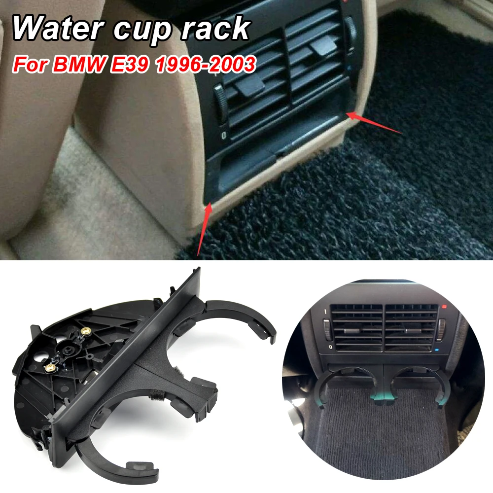 51168190205 Portable Retractable Car Drink Holder Cup Holder For BMW E39 525 528 530 540 M5 1995-2006 Car Interior Accessories