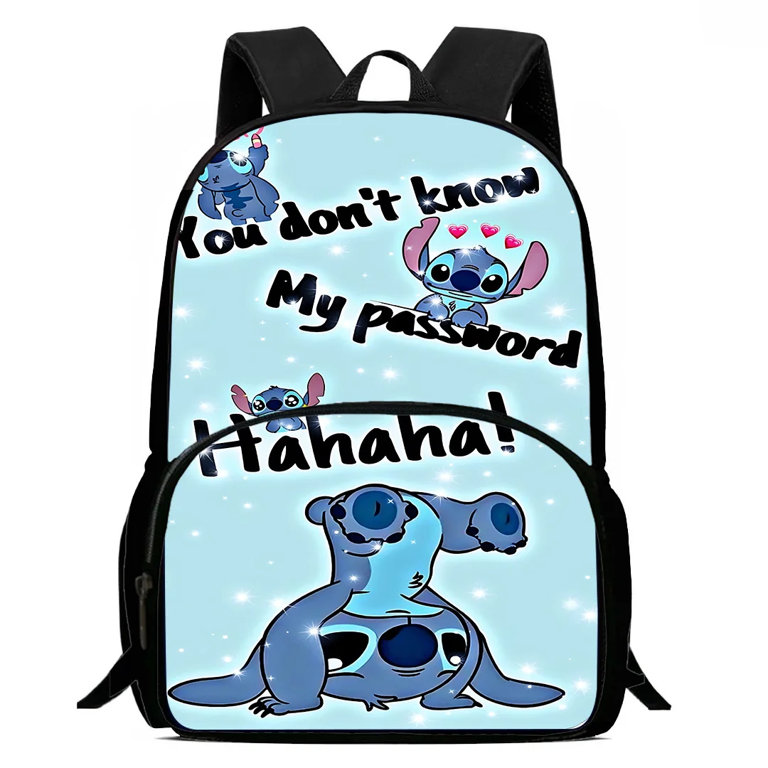 Disney Stitch Anime Kinder Rucksäcke Jungen Mädchen Student Geburtstags geschenk Kind Schult aschen große Kapazität Camping langlebigen Rucksack