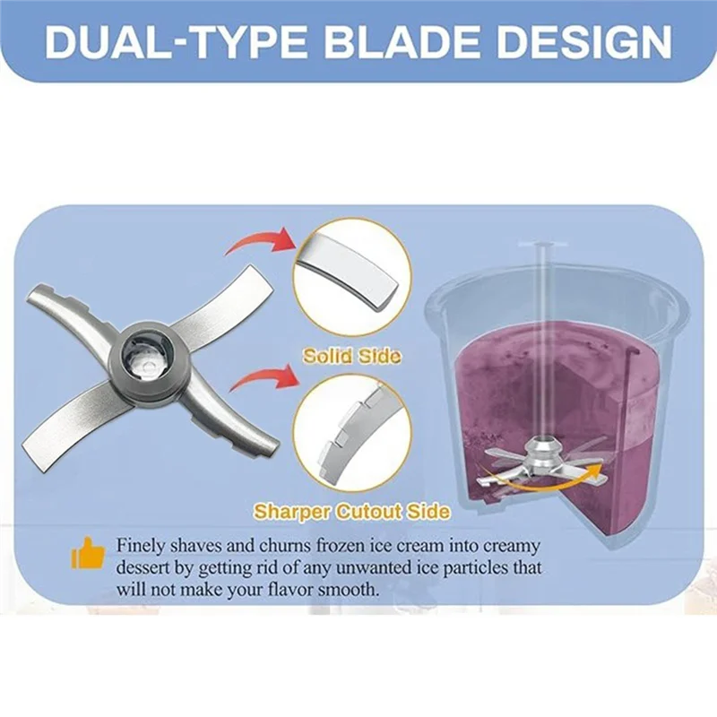 -닌자 NC701 CN700 아이스크림 메이커용 9월 블레이드 어셈블리-스테인레스 스틸 교체 블레이드 액세서리