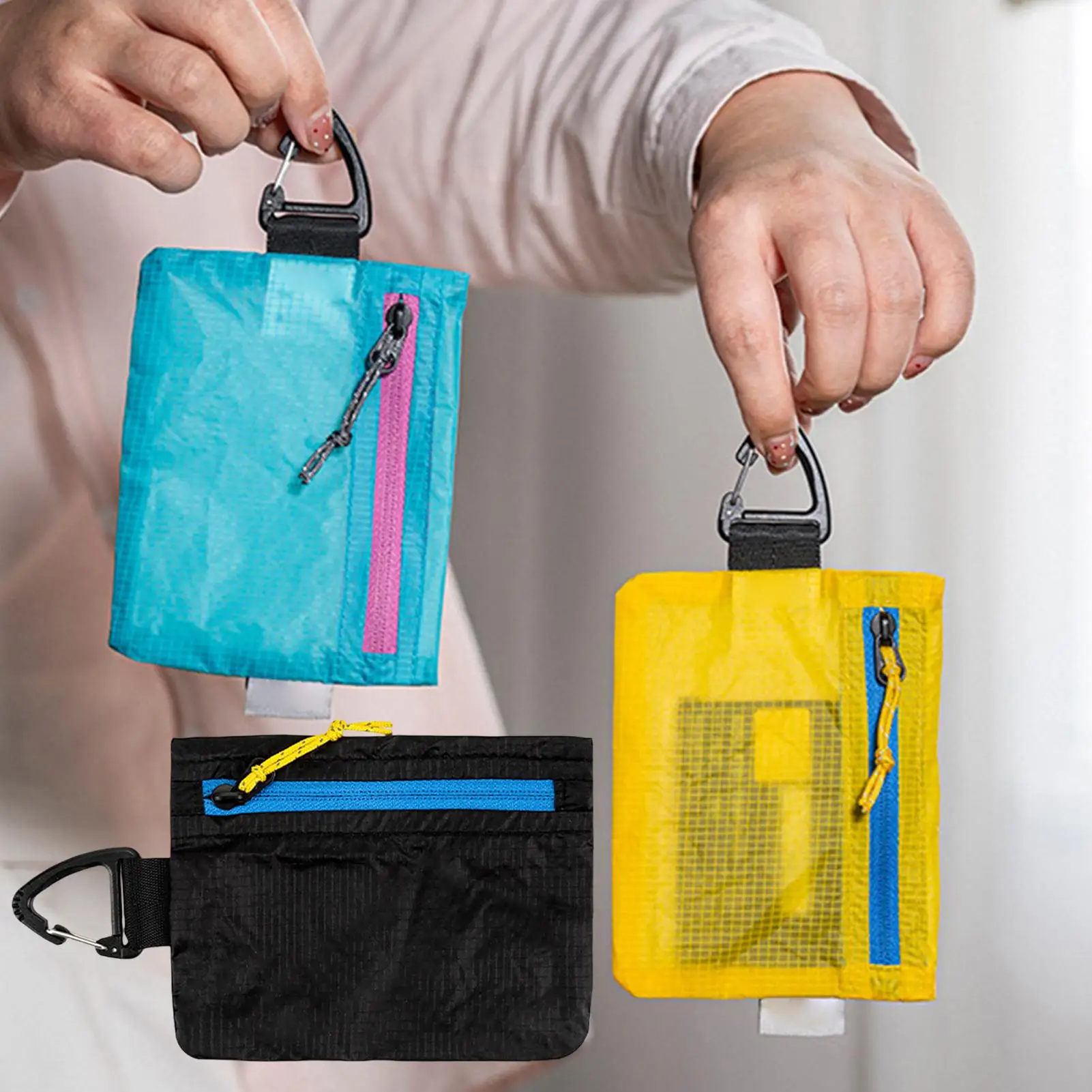 

Slim Card Purse, Mini Portable RFID Blocking Wallet for Cash & Cards, Lightweight Pocket Organizer for Travel & Daily Use