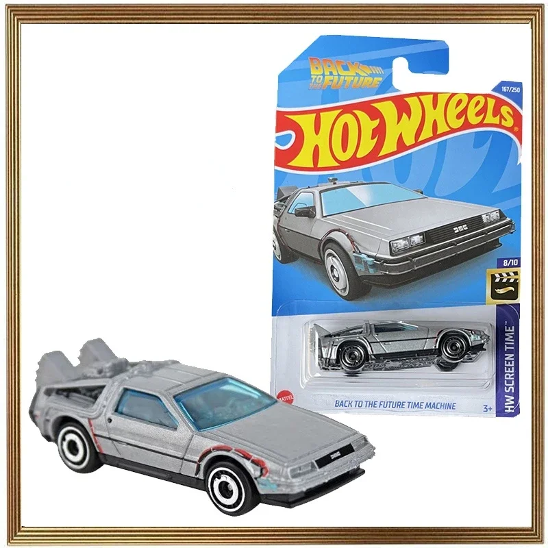 Free Shipping Original Hot Wheels Back To The Future Time Machine 1:64  Diecast Cars HotWheels 1/64 Model Car Toy Kids Toys Boys