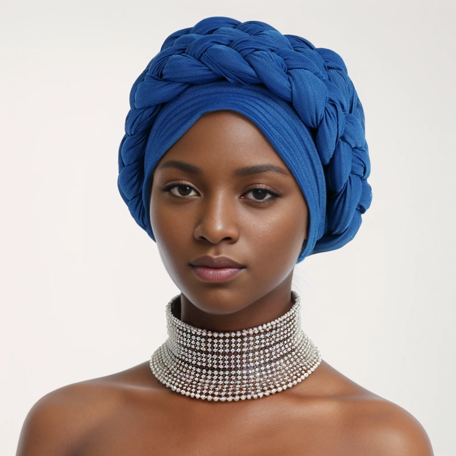 African Women's Head Wraps Nigeria Wrap Head Bonnet Ready to Wear Female Headtie Autogele Turbante mujer Braid Halo Turban Cap