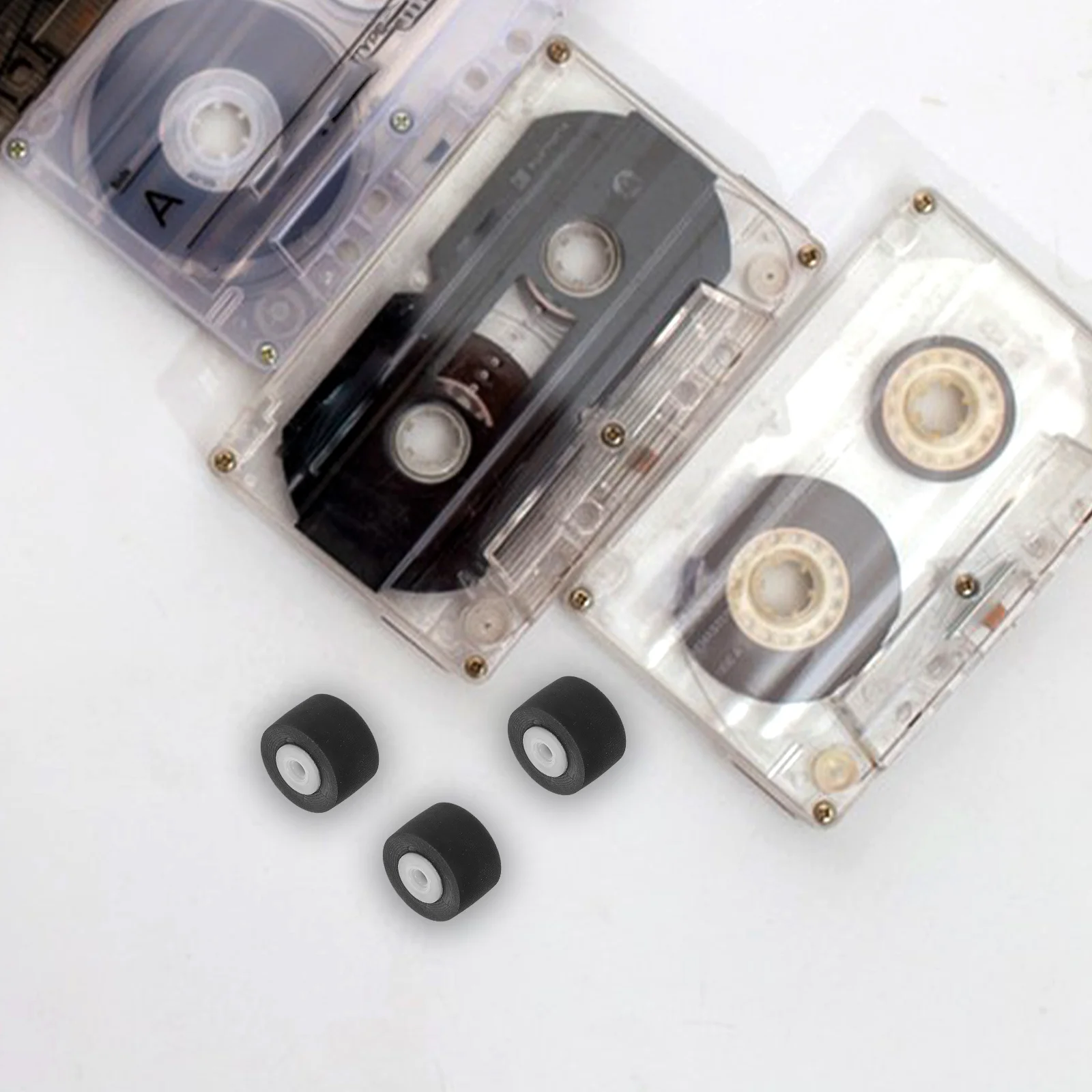 10 قطعة فيديو قرصة الأسطوانة استبدال بكرة مطاطية لمشغل كاسيت توافق عالي للحد من الضوضاء بكرة تحمل عجلة