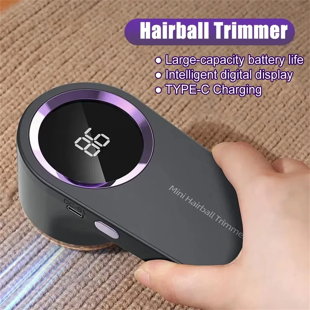 

Portable Lint Remover Electric Fuzz Pellet Remover for Clothing LED Display Rechargeable for Clothes Fabric Shaver Fluff Remover