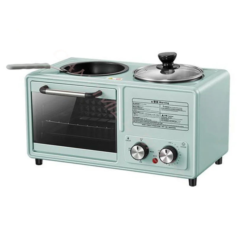 Multifunctional Electric Oven Household Breakfast Machine Bread Pizza Breakfast Machine Toaster Frying Pan Kitchen Tools