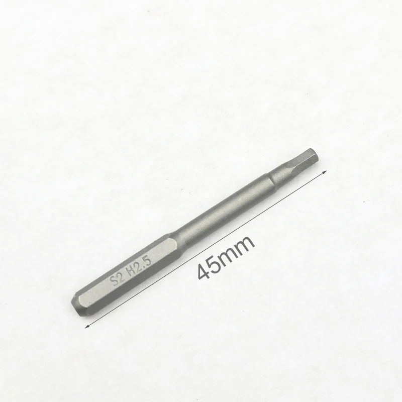 Imagem -02 - Hex Shank Magnetic Micro Driver Bits Grupo H2.0 H2.5 Chave de Fenda h4 x 45 mm Elétrico mm Opcional 12 Pcs Lote Novo