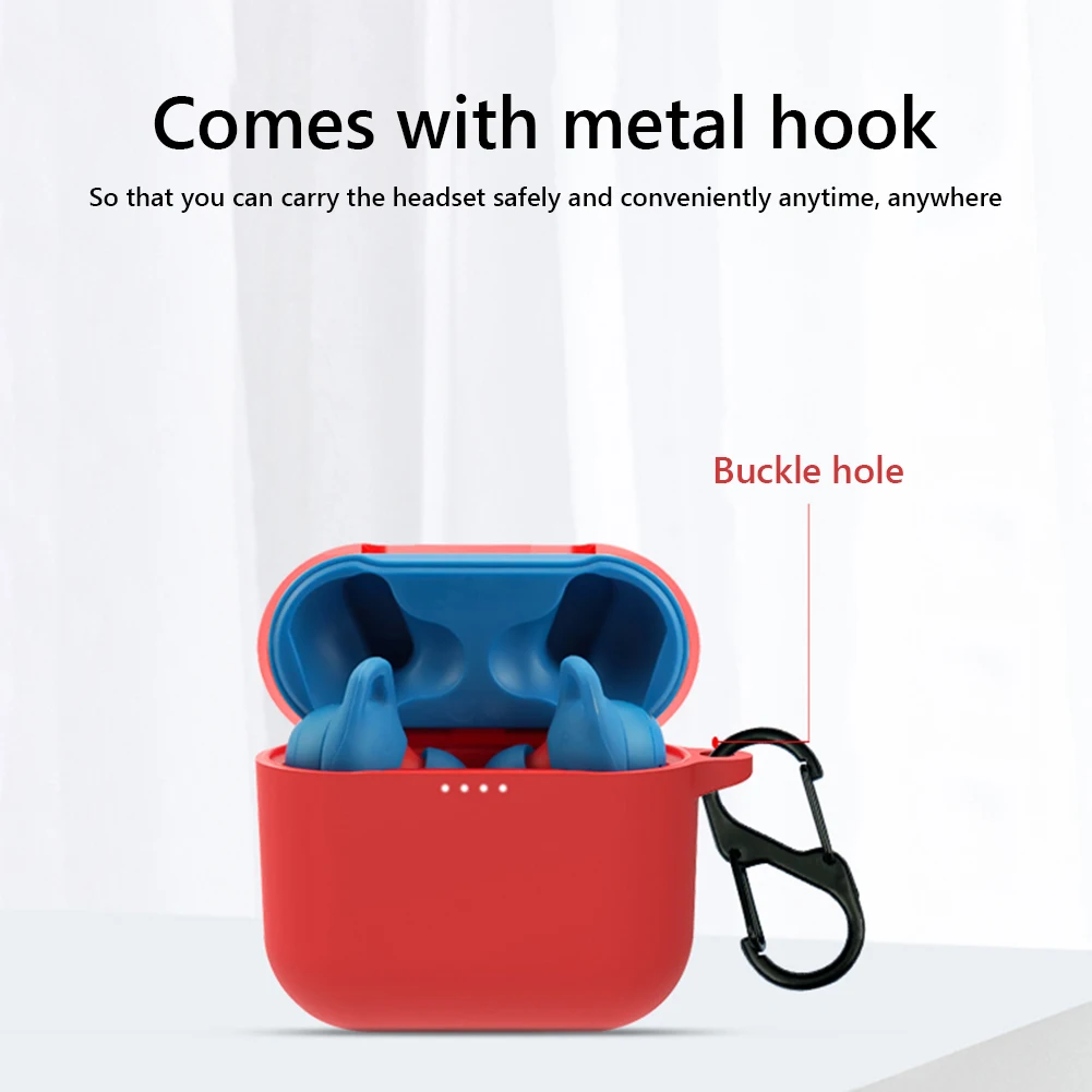 

Earphone Soft Silicone Case Earbuds Charging Box Protector for Skullcandy Indy Evo Earphone Case Protective Cover