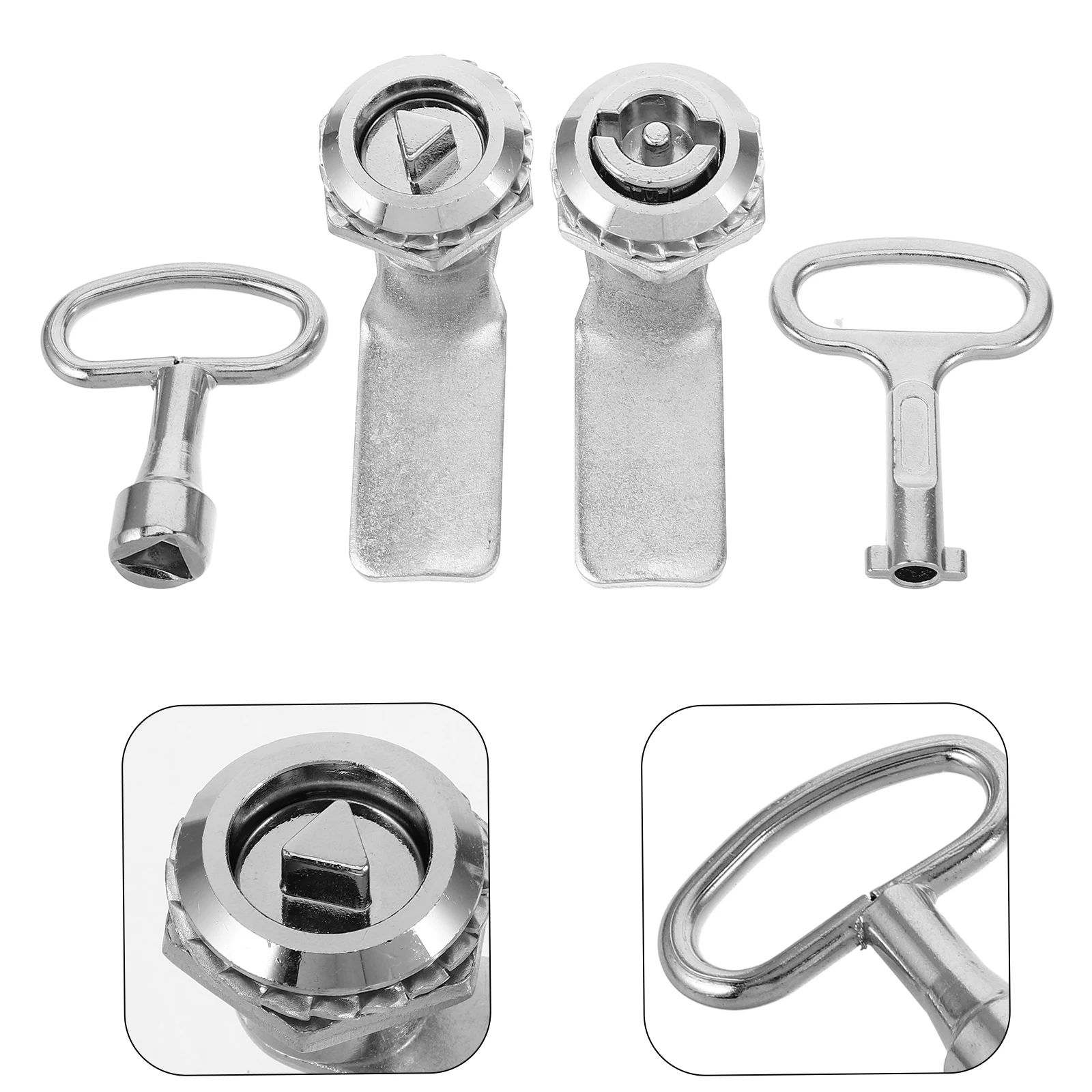 

2 Sets Metal Cabinet With Key Durable Security For Mailbox Drawer Box Cam Locks Rv Storage Compartment Electric Meter Lock Core