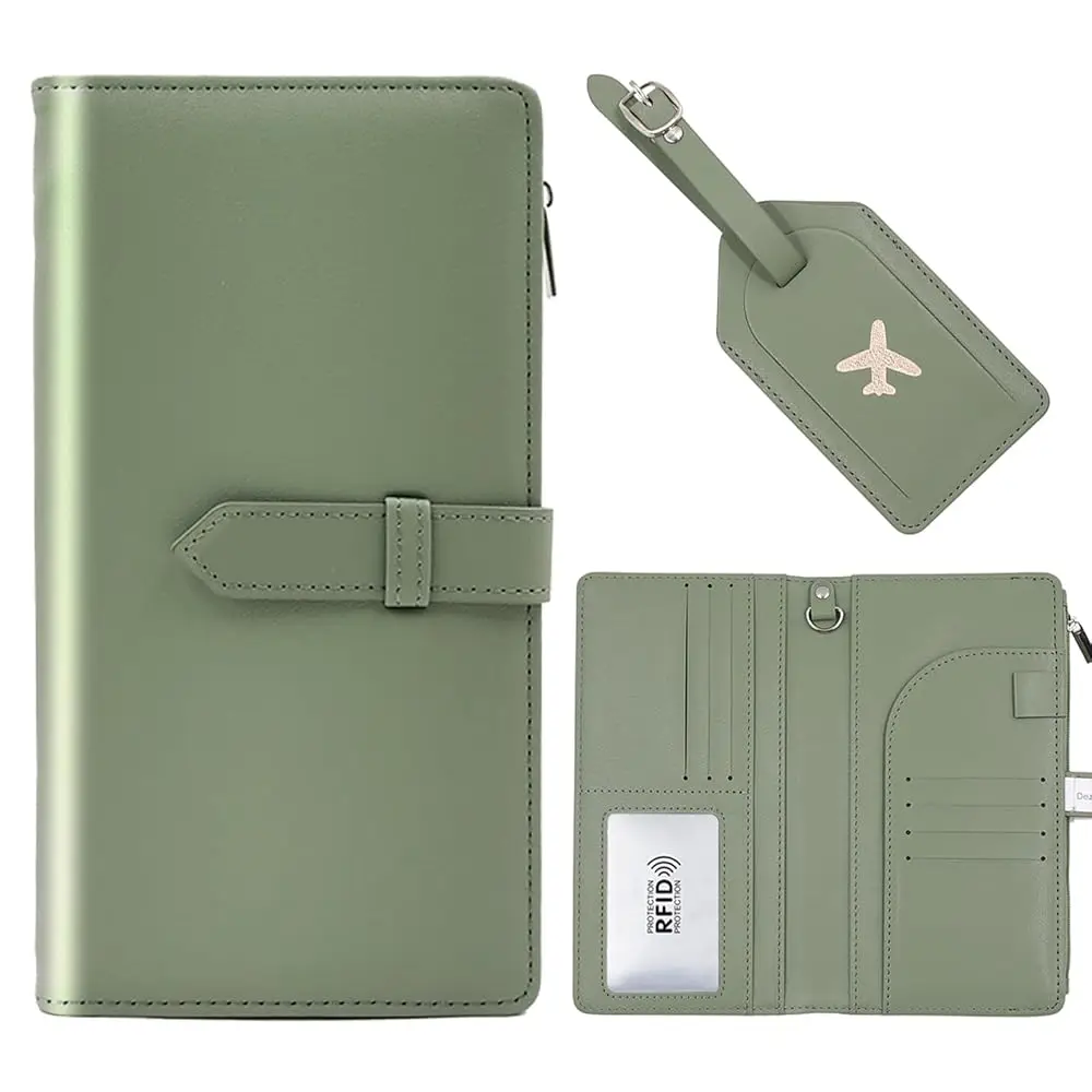 

Free ShippingPassport Wallet for Men and Women, Mulit-purpose RFID Blocking Passport Holder Travel Wallet, Passport and Vaccine