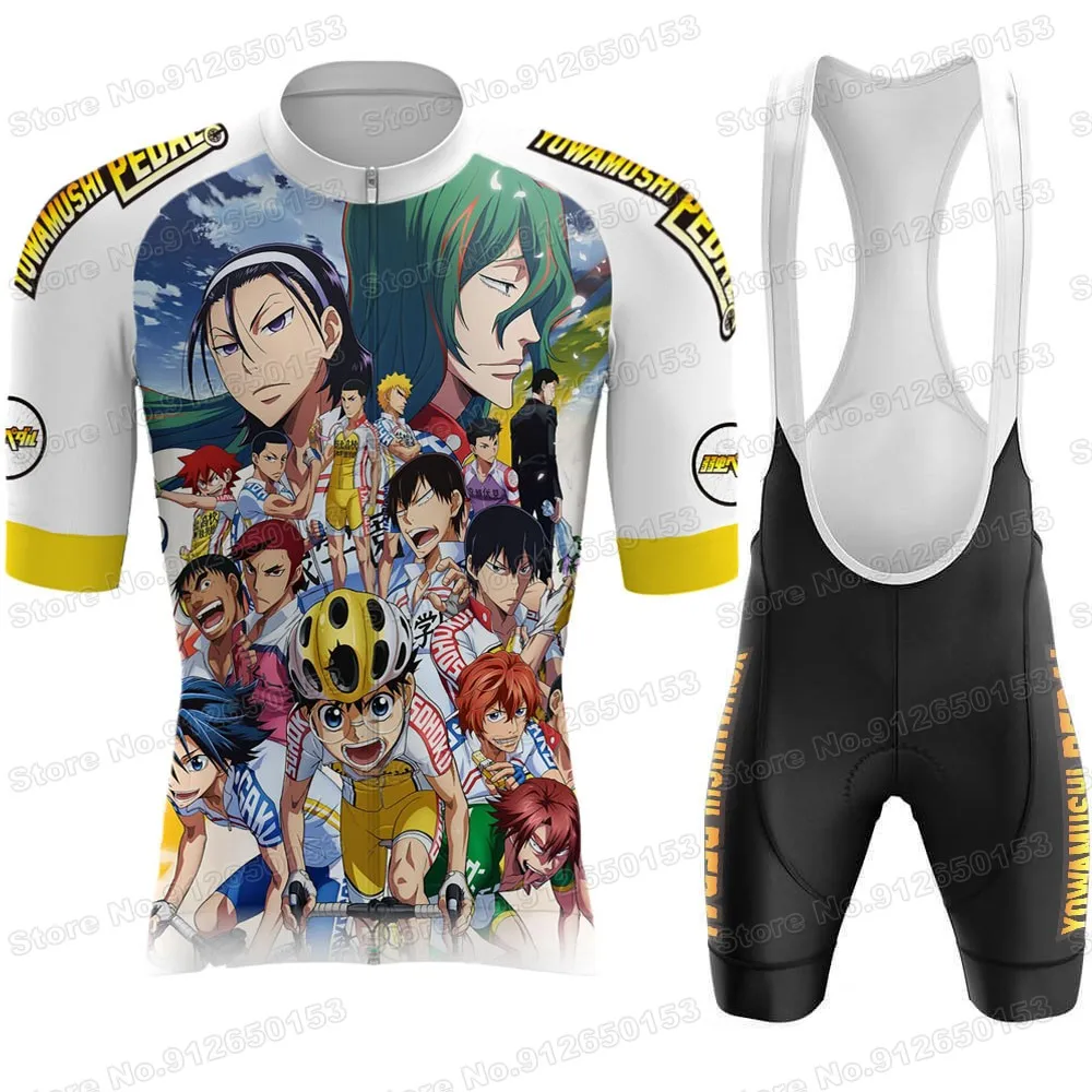 2022 Yowamushi Pedal Cycling Jersey Set Japanese Cartoon Anime Cycling Clothing Road Bike Shirts Suit MTB Ropa Ciclismo Maillot