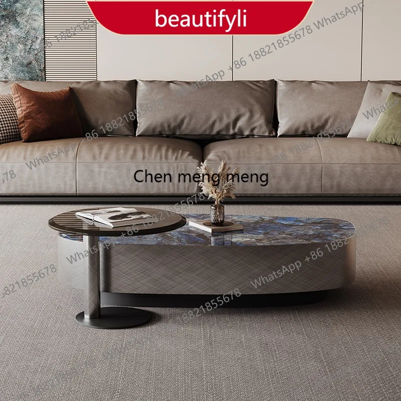 Organizador M45 Transparente para Mesa de Centro, Diseño Minimalista y Único, Mesa de Centro con Cubierta Rígida, Diseño Glamuroso, Muebles de Salón, Muebles para el Hogar